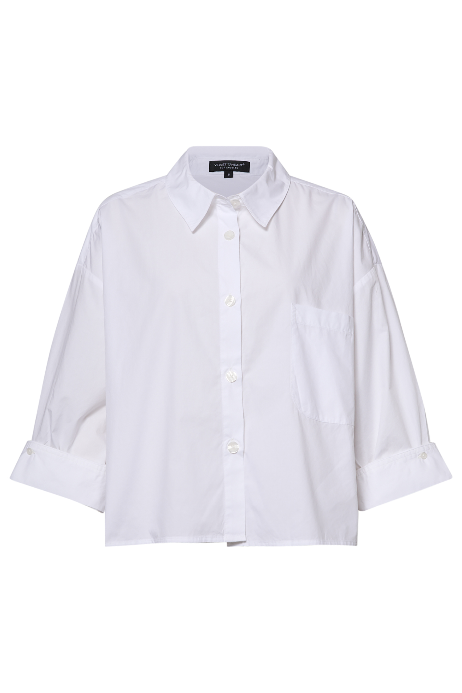 Cropped Poplin Shirt