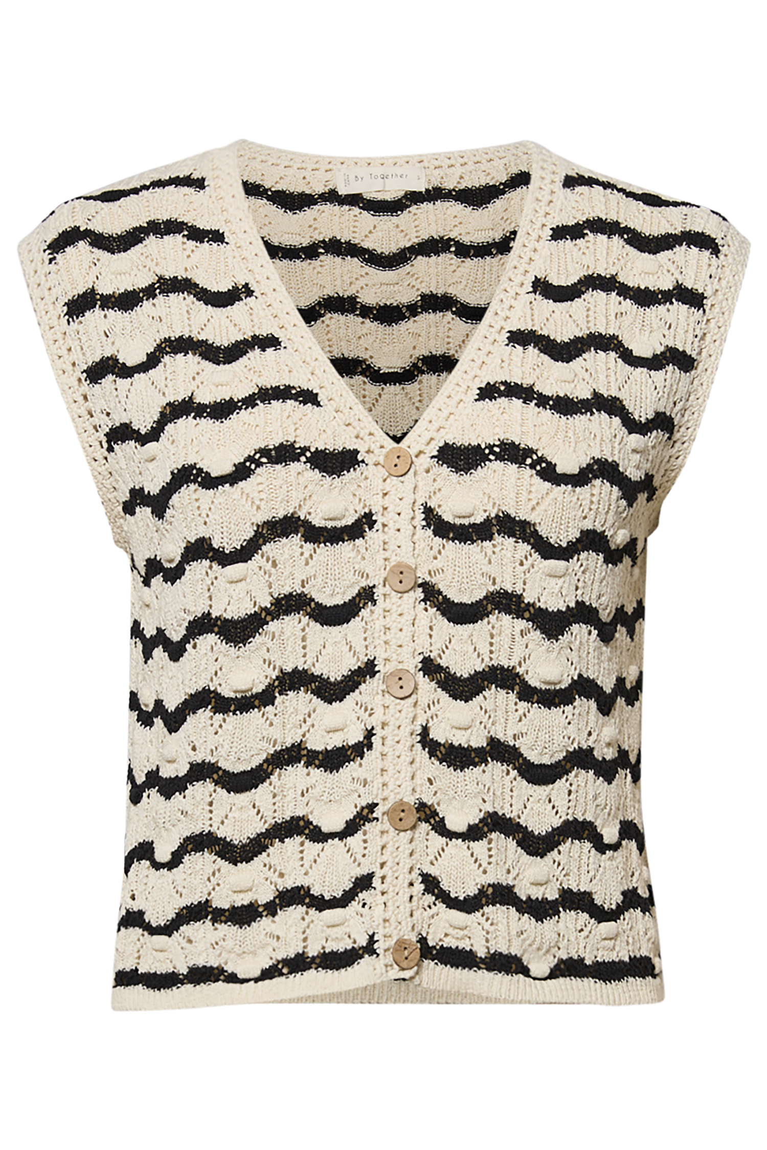 Striped V-Neck Knit