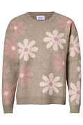 Daisy Print Crewneck Sweater