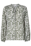 Printed Button Down Blouse