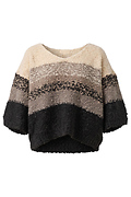 Color Block V-Neck Pullover