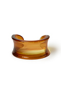 Amber colored bangle bracelet