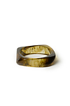 Jade colored geometric bangle bracelet
