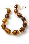 Amber stone necklace