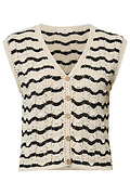 Striped V-Neck Knit