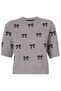 Bow Printed Pullover