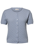 Button Front Short Sleeve Top